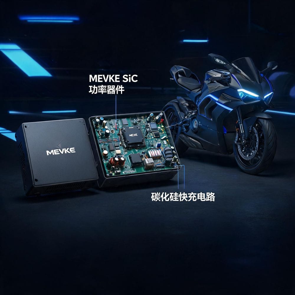 MEVKE 72V 3kW SiC快充电摩充电器,碳化硅技术革新 MEVKE 72V 3kW SiC快充电摩充电器,碳化硅技术革新