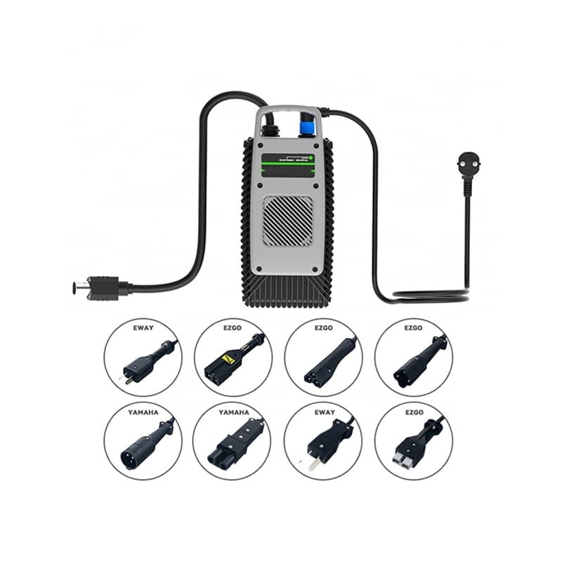 Ezgo Rxv 54.6 Volt 15Ah Waterproof & Fast Golf Cart Electric motorcycle Lithium/Lead-acid Battery Charger 16ft Cable